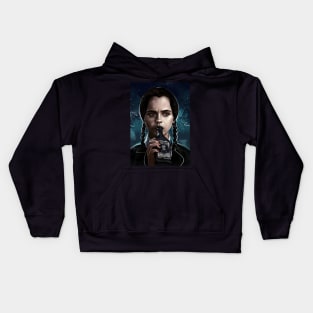 Wednesday Addams Kids Hoodie